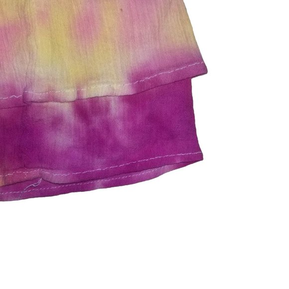 St. John's Bay Girls Tie Dye Multicolor Purple Sleeveless Swim Dress Size Large - Picture 2 of 9